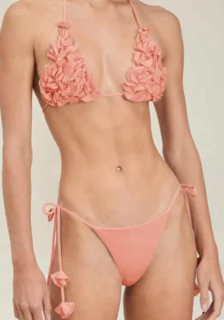 Outlet - Lilah Top - Peach Bikini