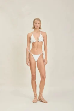 Online - Lio Bottom - Off-White Texture Bikini