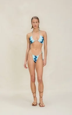Outlet - Louisa Top - Aqua Bikini