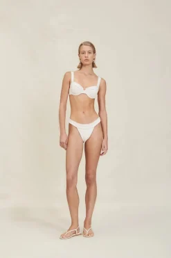 Clearance - Palmer Top - Cream Tweed Bikini