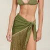 Hot - Paxton Pareo - Olive Coverups