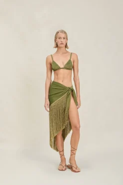 Hot - Paxton Pareo - Olive Coverups