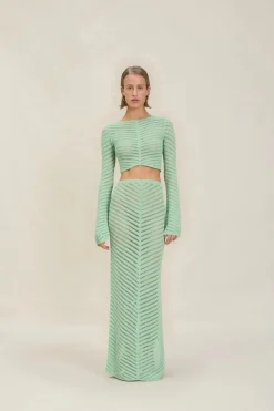 Clearance - Raya Top - Seafoam Crop Tops