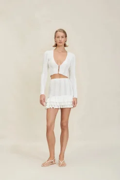 Best - Sam Skirt - Off White Mini Skirts