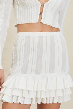 Best - Sam Skirt - Off White Mini Skirts