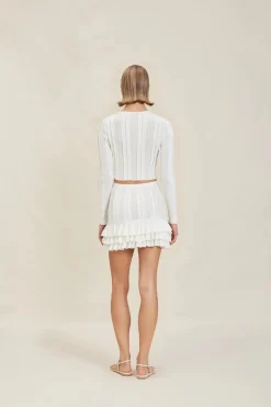 Best - Sam Skirt - Off White Mini Skirts