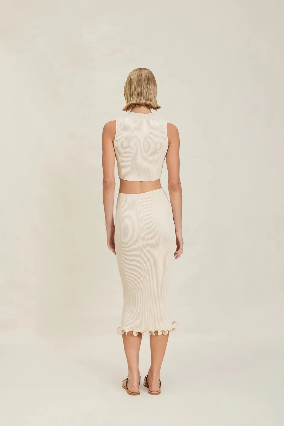 New - Shelli Top - Natural Crop Tops