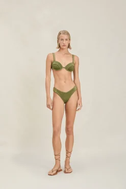 Outlet - Winslow Top - Olive Bikini