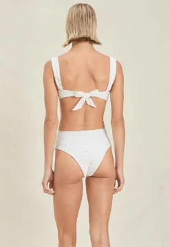 Online - Wynn Top - Cream Crinkle Bikini
