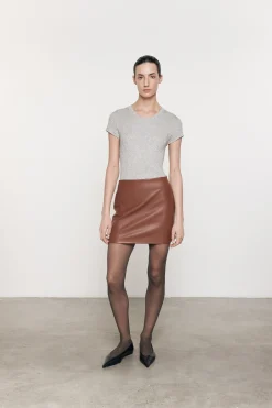 Hot - Leather Mini Skirt - Nutshell Mini Skirts