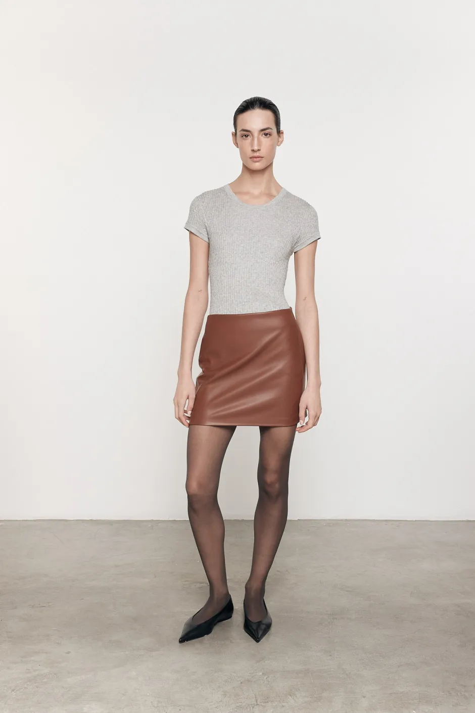 Hot - Leather Mini Skirt - Nutshell Mini Skirts