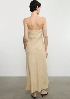 Fashion - Linen Bias Dress - Multiple Colors Midi | Midi Dresses
