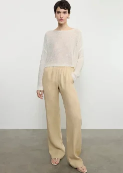 Outlet - Linen Everywhere Pant - Blonde Pants