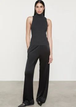 New - Liquid Jersey Resort Pant - Black Pants