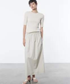 Fashion - Resort Poplin Skirt - Clay Long Skirts
