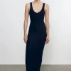 Best - Silk Knit Tank Midi Dress - Black Midi | Midi Dresses