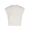 Sale - Cropped Muscle Tank - Ivory Crop Tops