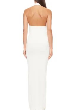 Outlet - Halter Maxi Dress - Cream Dresses | Long Dresses