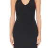 Outlet - Halter Mini Dress - Black Dresses | Mini Dresses