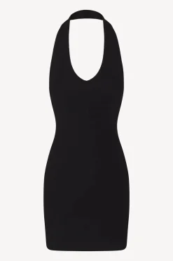 Outlet - Halter Mini Dress - Black Dresses | Mini Dresses