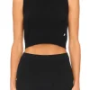 Fashion - Sawyer Cashmere Top - Black Crop Tops