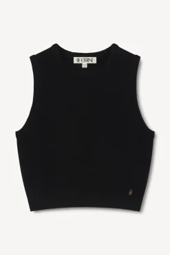 Fashion - Sawyer Cashmere Top - Black Crop Tops