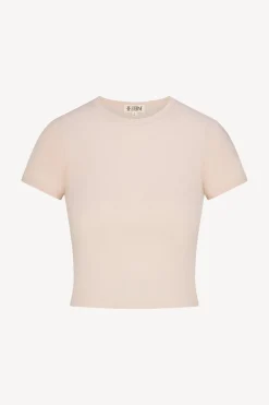 Sale - Short Sleeve Baby Tee - Dusty Pink Crop Tops