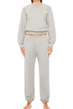 Outlet - Shrunken Raglan Sweatshirt - Heather Grey Sweaters & Knits