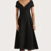 Sale - Delphine Midi Dress - Black Midi | Midi Dresses