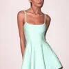 Online - Flared Corset Dress - Mint Flare | Mini Dresses