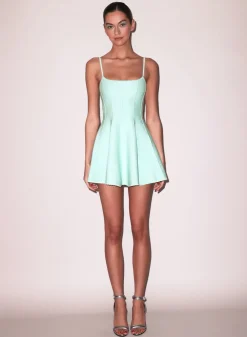 Online - Flared Corset Dress - Mint Flare | Mini Dresses