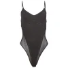 Online - Knit Underbust Cami Bodysuit - Black Bodysuits