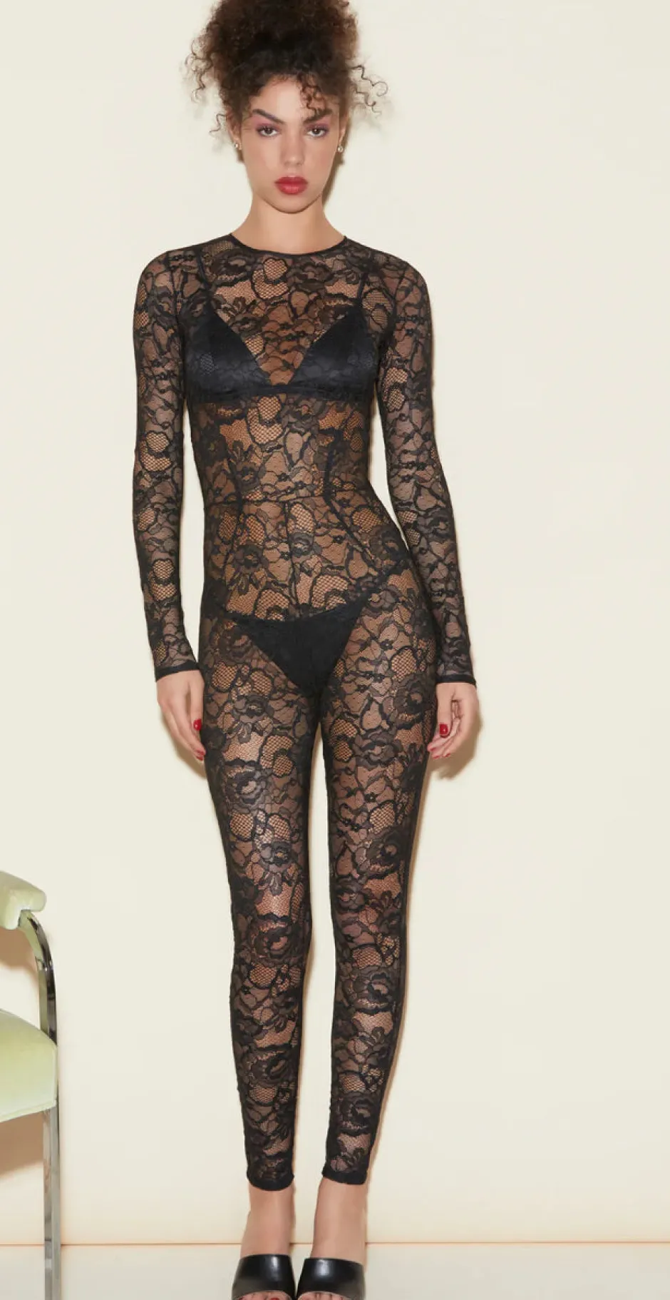 Sale - Lace Catsuit - Black Intimates | Bodysuits