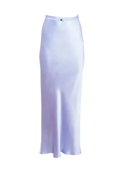 Online - Silk Bias Skirt - Pastel Sky Long Skirts