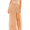 Discount - Bustier Gown - Warm Taupe Long Dresses | Dresses