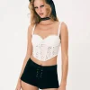 Online - Sammie Crop Top - White Crop Tops