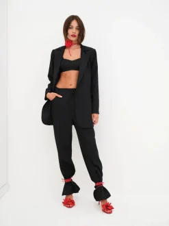 Clearance - Shannon Crop Top - Black Crop Tops