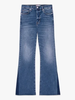 Hot - Le Easy Flare Raw Fray Outseam Insert - Mermaid Flare | Crop
