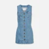 Hot - Sleeveless Trucker Pocket Dress - Delaware Dresses | Mini Dresses