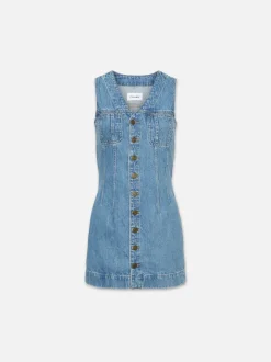 Hot - Sleeveless Trucker Pocket Dress - Delaware Dresses | Mini Dresses