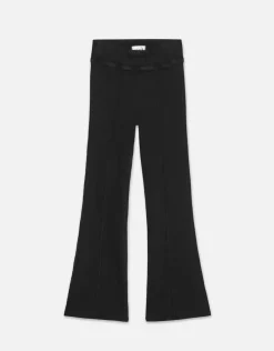 Hot - The Jetset Crop Mini Boot Pintuck - Sheen Noir Flare | Crop