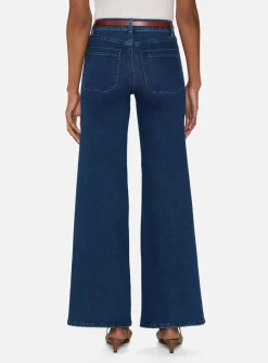 Online - The Seamed Wide Trouser - Rinse High-Rise | Denim