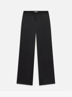 New - The Silk Lounge Pant - Black Pants