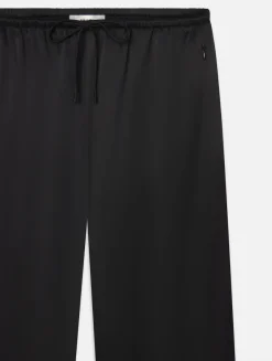 New - The Silk Lounge Pant - Black Pants