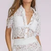 Clearance - Belinda Floral Shorts - White Shorts