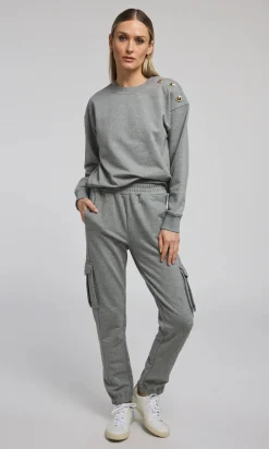 Fashion - Chandra Fleece Sweatpants - Heathered Grey Pants