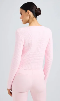 Discount - Cypress Knit Cardigan - Petal Pink Sweaters & Knits