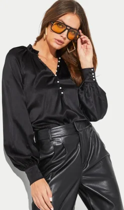 Hot - Kelcy Blouse - Black Blouses