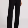 Outlet - Lynette Crepe Pants - Black Pants
