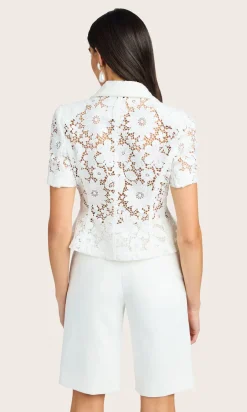 New - Melbourne Lace Blazer - White Blazers